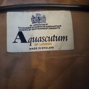 aquascutum of london trench coat navy blue